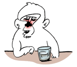 Monkey Hihi-chan sticker #1473465
