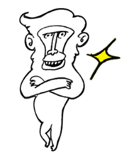 Monkey Hihi-chan sticker #1473468