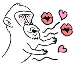 Monkey Hihi-chan sticker #1473469