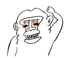 Monkey Hihi-chan sticker #1473470