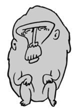 Monkey Hihi-chan sticker #1473476