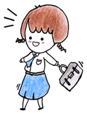 Ao-chan | Student life sticker #1473609