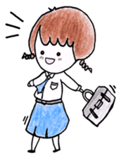 Ao-chan | Student life sticker #1473609