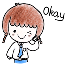 Ao-chan | Student life sticker #1473611