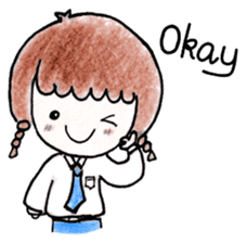 Ao-chan | Student life sticker #1473611