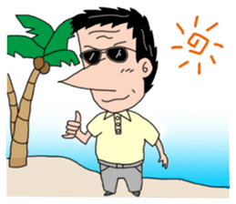 Every day in an entertaining president M sticker #1474121