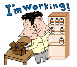 Every day in an entertaining president M sticker #1474127