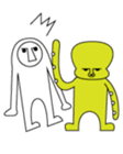 Alien only face sticker #1475055