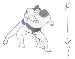 Funny sumo wrestlers sticker #1475177