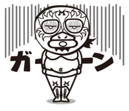 Mask man of mystery. Mysterious Masukuma sticker #1475631