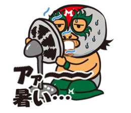 Mask man of mystery. Mysterious Masukuma sticker #1475651