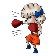 toy poodle(Mr. pet dog Leo of my home) sticker #1476782