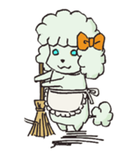 toy poodle(Mr. pet dog Leo of my home) sticker #1476790