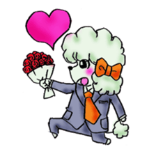 toy poodle(Mr. pet dog Leo of my home) sticker #1476803