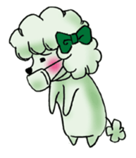 toy poodle(Mr. pet dog Leo of my home) sticker #1476804