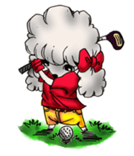 toy poodle(Mr. pet dog Leo of my home) sticker #1476807