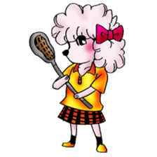 toy poodle(Mr. pet dog Leo of my home) sticker #1476813