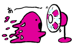 shocking pink monster sticker #1477351