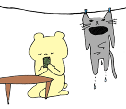 Cat bear sticker #1479241