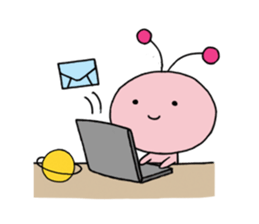 Funny Alien 2 sticker #1479737