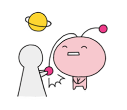 Funny Alien 2 sticker #1479739