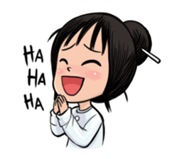 Dow forgetful ghost girl sticker #1480280