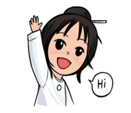 Dow forgetful ghost girl sticker #1480281