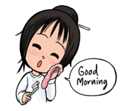 Dow forgetful ghost girl sticker #1480282