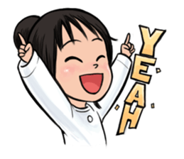 Dow forgetful ghost girl sticker #1480283