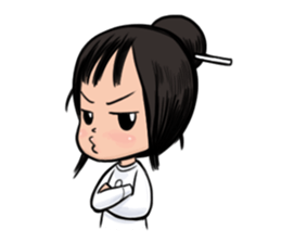 Dow forgetful ghost girl sticker #1480289