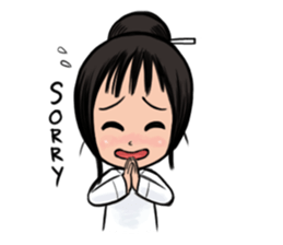 Dow forgetful ghost girl sticker #1480292