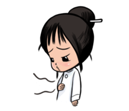 Dow forgetful ghost girl sticker #1480295