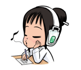 Dow forgetful ghost girl sticker #1480297