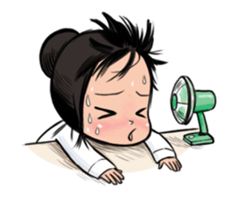 Dow forgetful ghost girl sticker #1480308