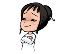 Dow forgetful ghost girl sticker #1480313