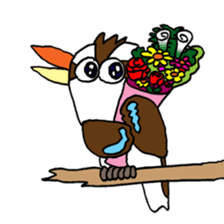 Happy bird Kookaburra 2 sticker #1480642