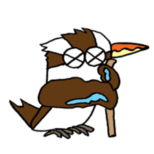 Happy bird Kookaburra 2 sticker #1480660
