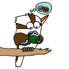 Happy bird Kookaburra 2 sticker #1480661