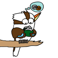 Happy bird Kookaburra 2 sticker #1480661
