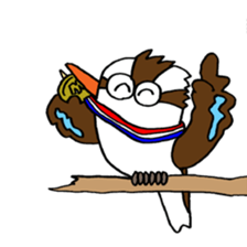 Happy bird Kookaburra 2 sticker #1480665