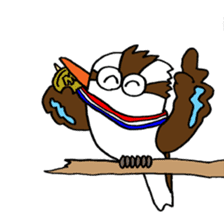 Happy bird Kookaburra 2 sticker #1480665