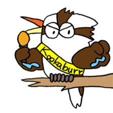 Happy bird Kookaburra 2 sticker #1480666