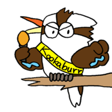 Happy bird Kookaburra 2 sticker #1480666