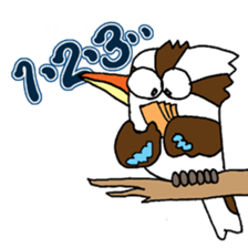 Happy bird Kookaburra 2 sticker #1480668