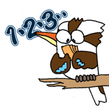 Happy bird Kookaburra 2 sticker #1480668