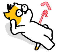 Expressionless calico cat sticker #1480772