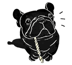 French Bulldog in the house part2 sticker #1480893