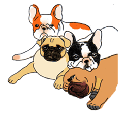 French Bulldog in the house part2 sticker #1480915