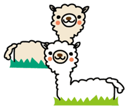 Three friends alpacas sticker #1481927