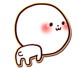 The name of the Bichon Frise is Biyon. sticker #1482939